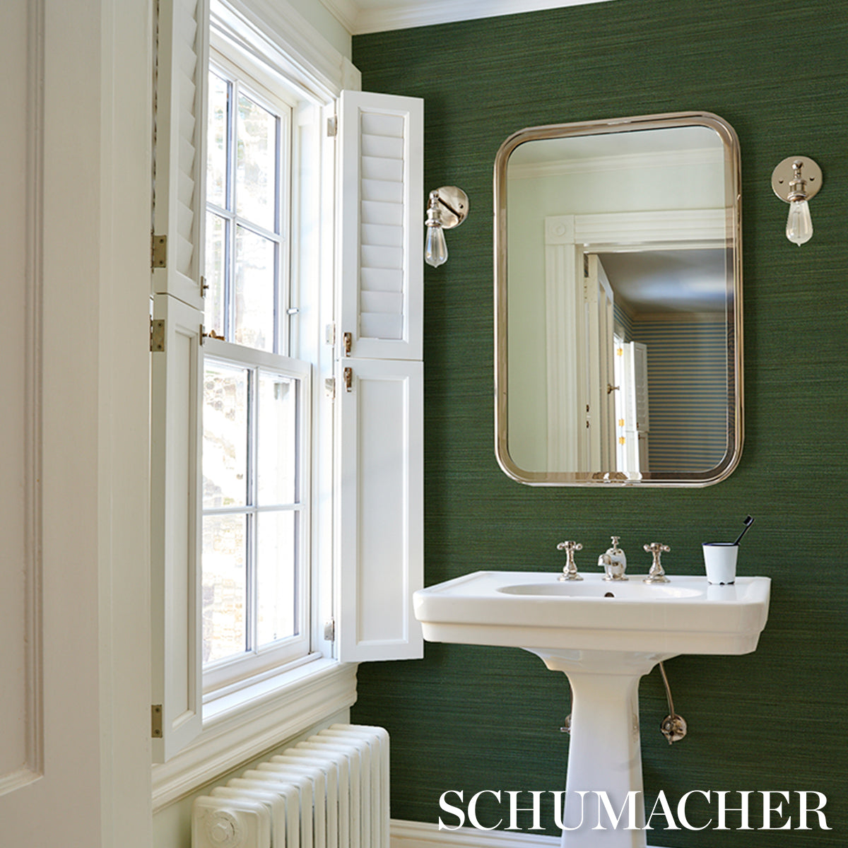 Purchase 5006405 | Zen Bamboo, Palm - Schumacher Wallpaper