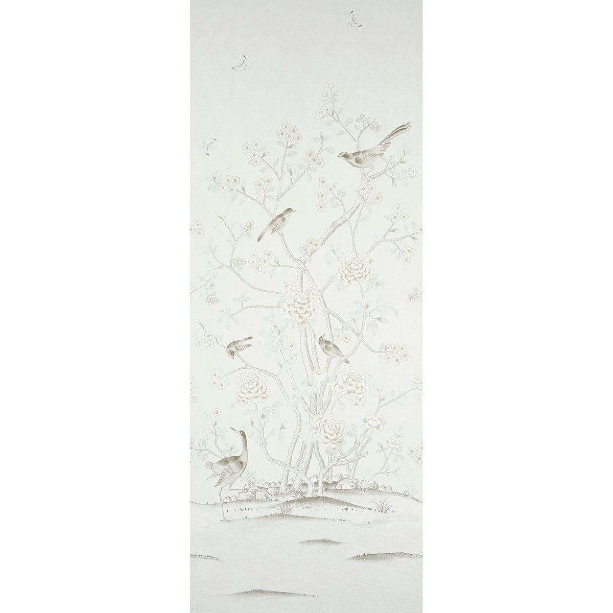 Purchase 5007122 | Chinois Palais Panel, Neutral - Schumacher Wallpaper