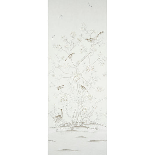 Purchase 5007122 | Chinois Palais Panel, Neutral - Schumacher Wallpaper
