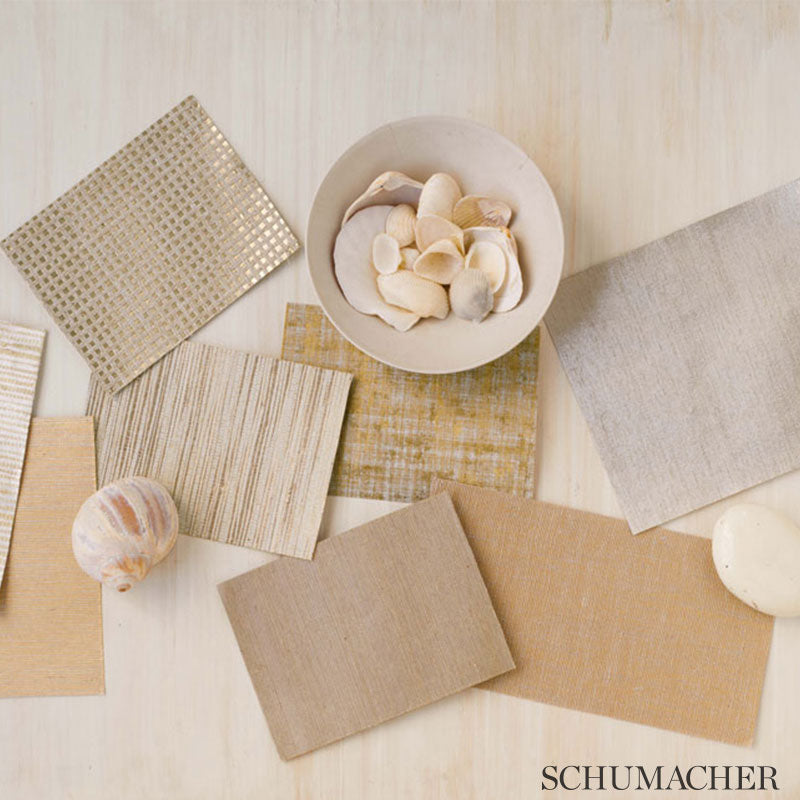 Purchase 5007820 | Burnished Raffia, Burnished Ivory - Schumacher Wallpaper