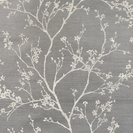 Purchase 5008295 | Twiggy Sisal, Charcoal - Schumacher Wallpaper