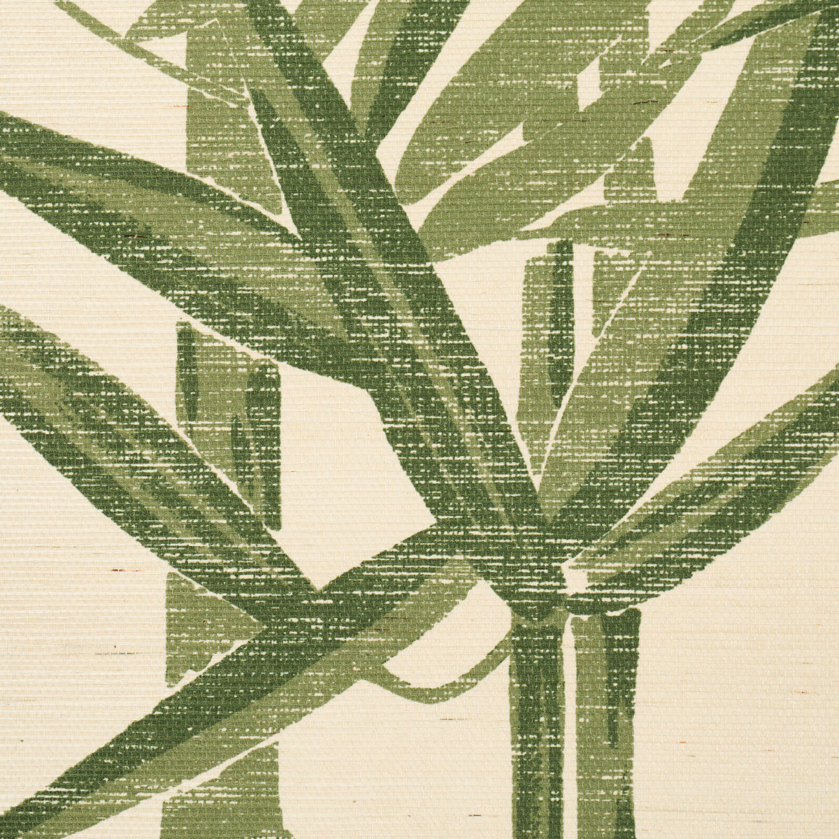 Purchase 5008313 | Les Bambous Sisal, Green - Schumacher Wallpaper