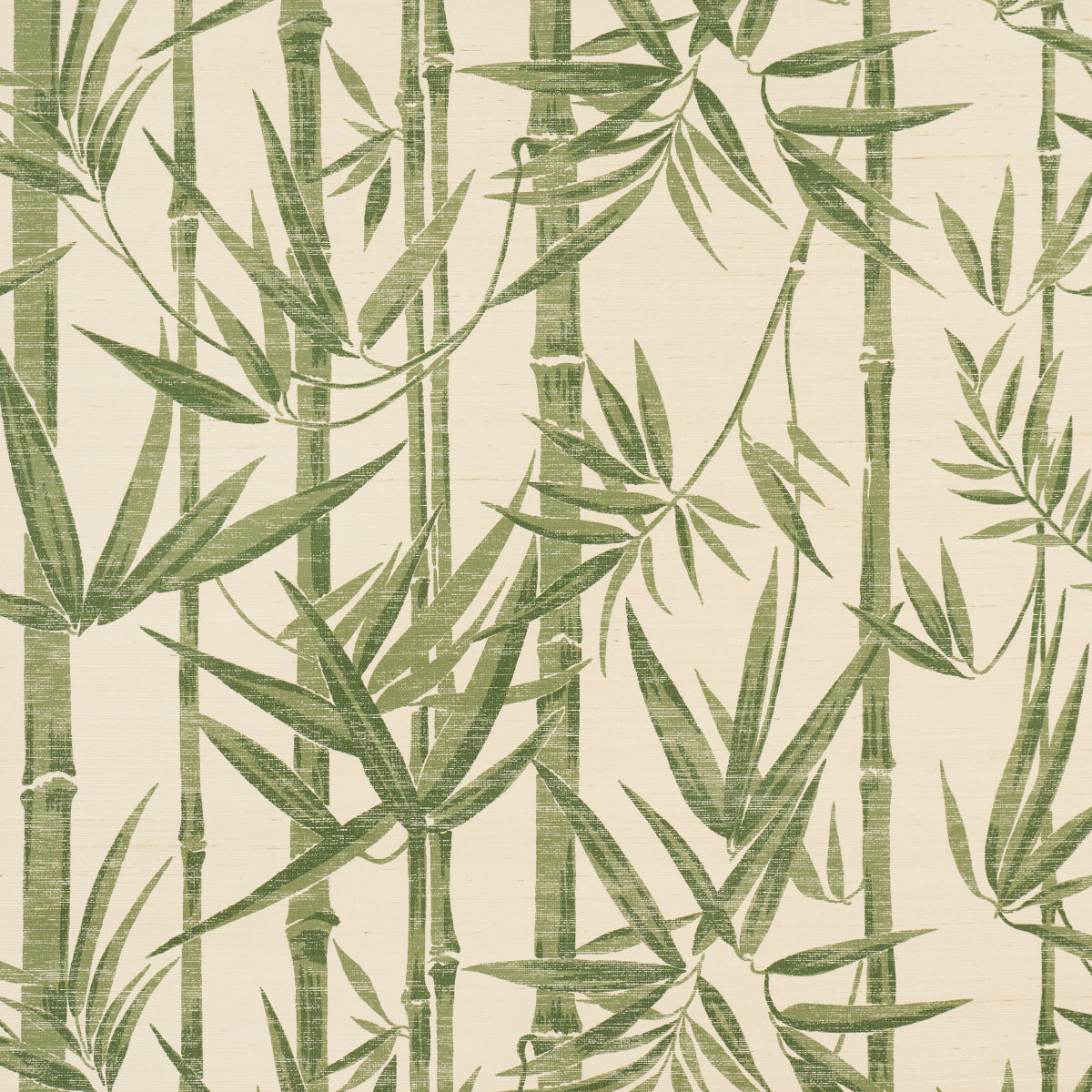 Purchase 5008313 | Les Bambous Sisal, Green - Schumacher Wallpaper