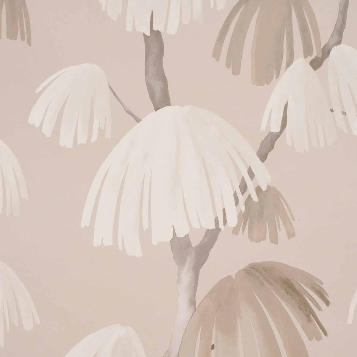 Purchase 5008334 | Weeping Pine, Taupe - Schumacher Wallpaper