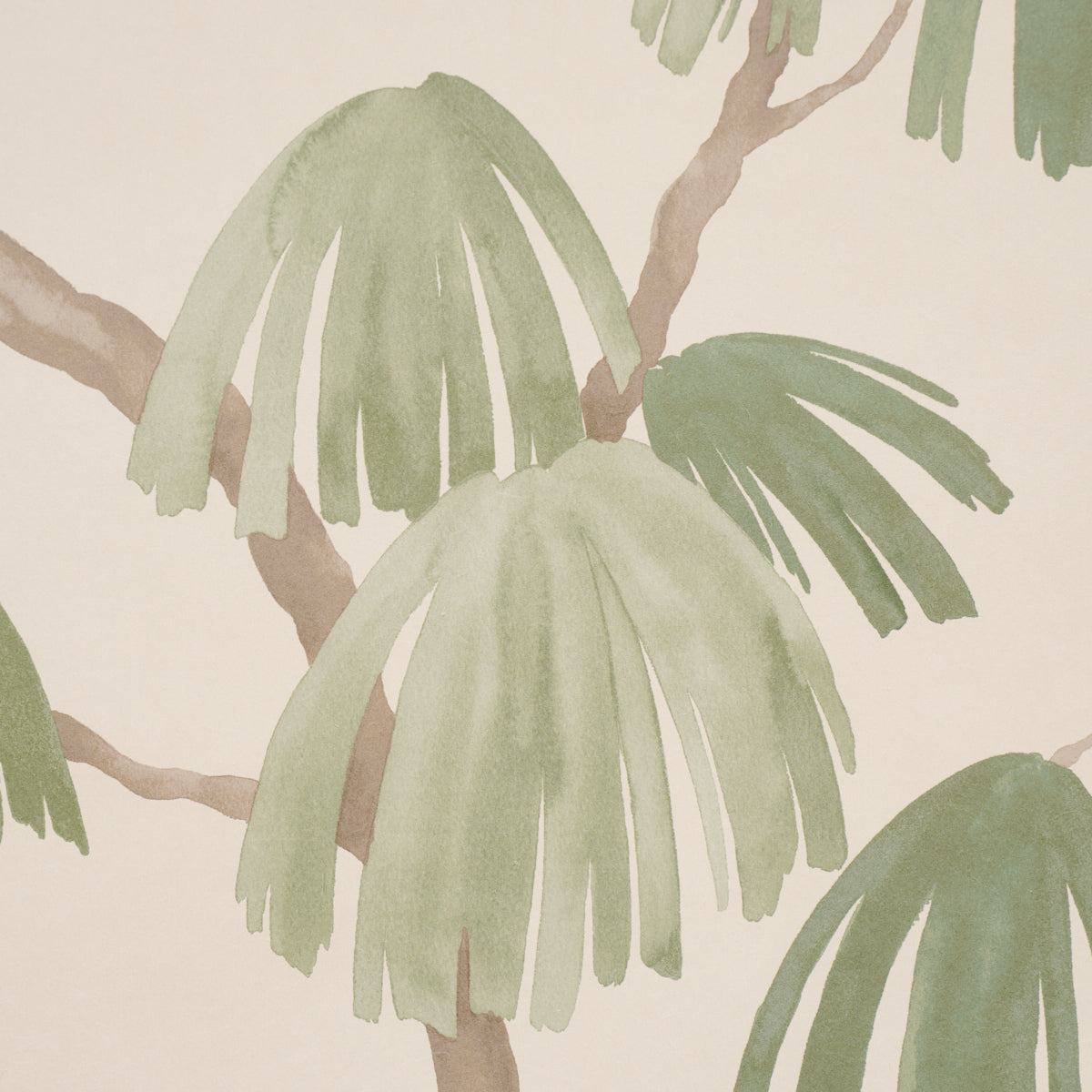 Purchase 5008335 | Weeping Pine, Green - Schumacher Wallpaper