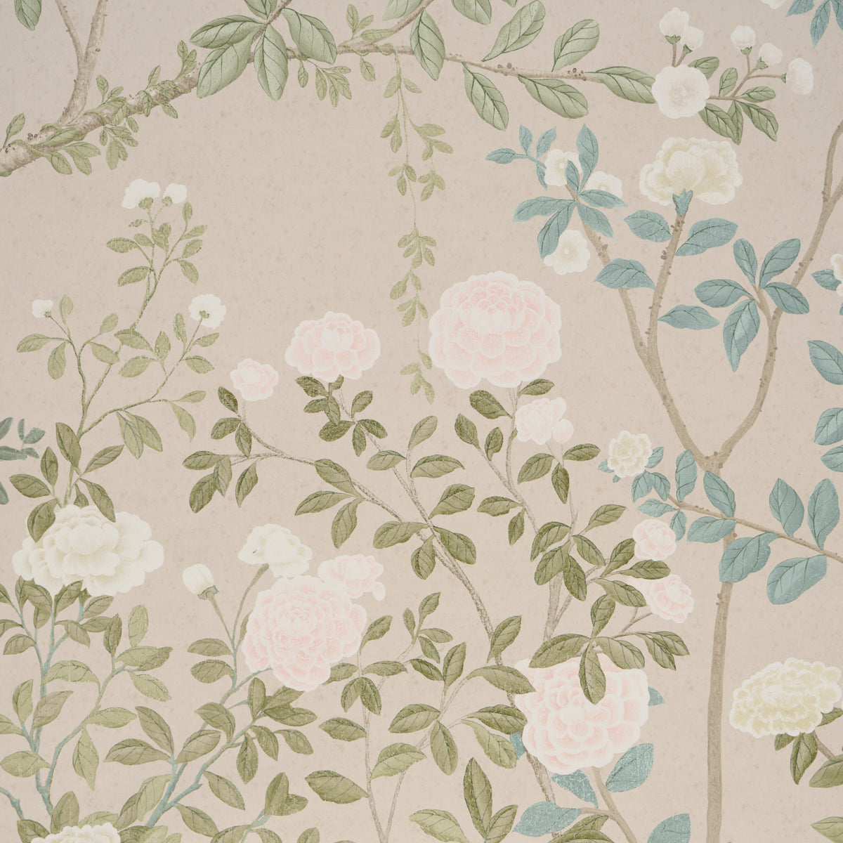 Purchase 5008546 | Madame De Pompadour Panel Set, Natural - Schumacher Wallpaper