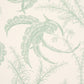 Purchase 5008721 | Ocean Toile, Eucalyptus On Linen - Schumacher Wallpaper