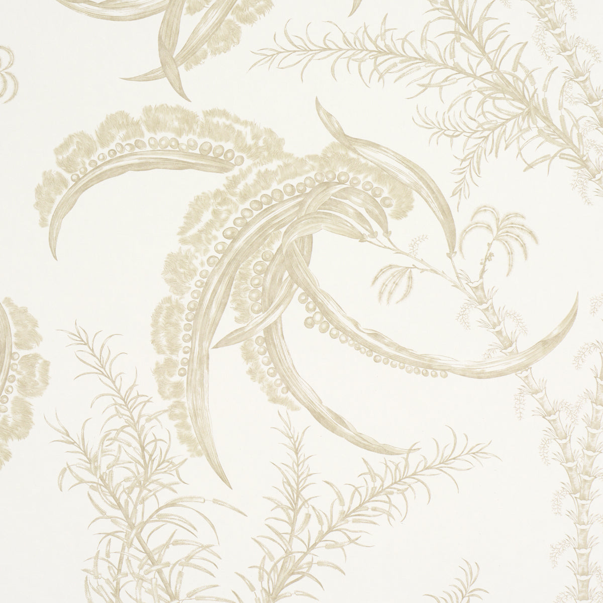 Purchase 5008722 | Ocean Toile, Sand - Schumacher Wallpaper