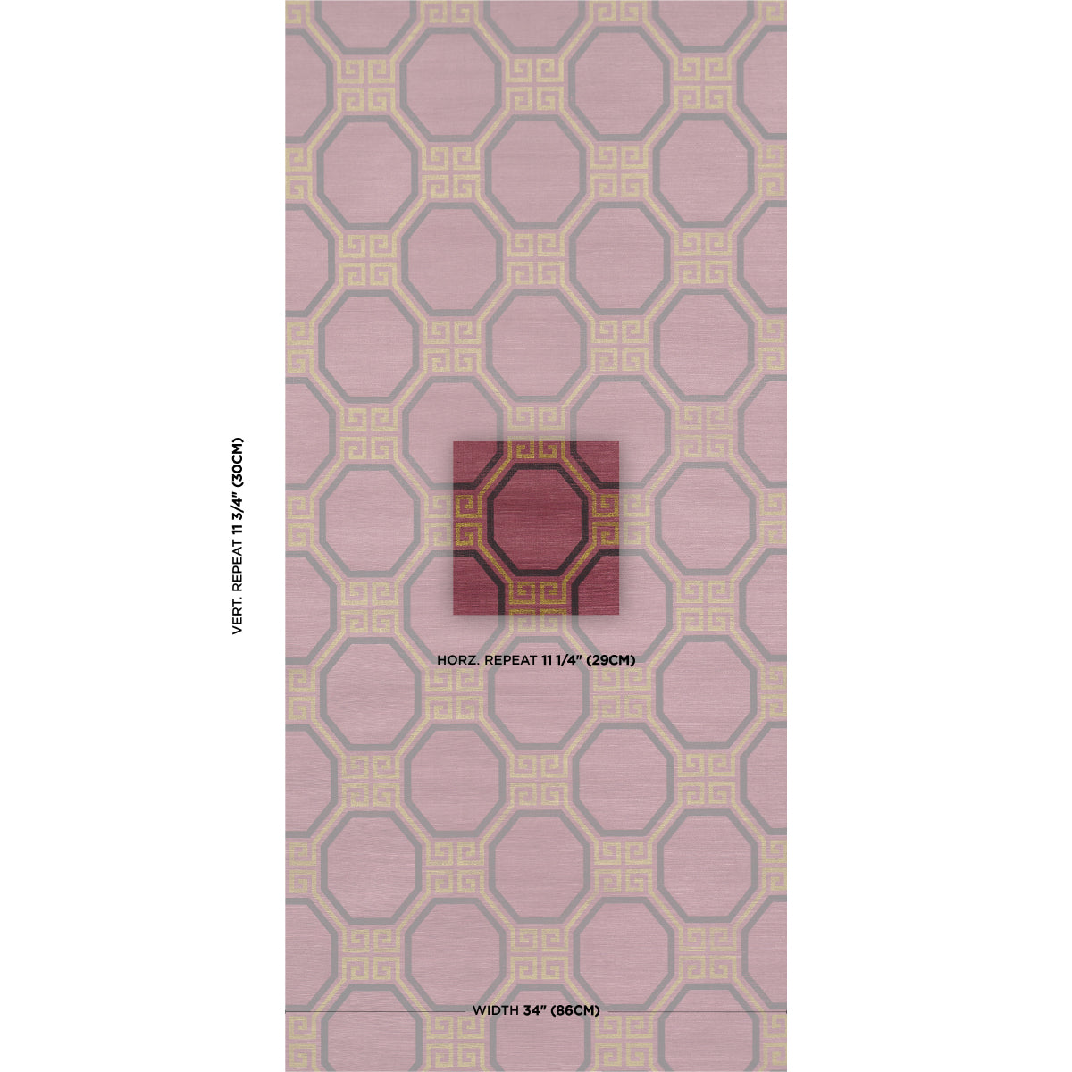 Purchase 5008937 | Octavia Sisal, Golden Plum - Schumacher Wallpaper