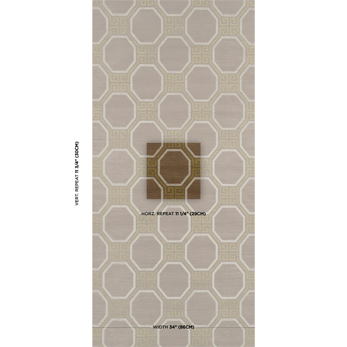 Purchase 5008938 | Octavia Sisal, Sepia - Schumacher Wallpaper