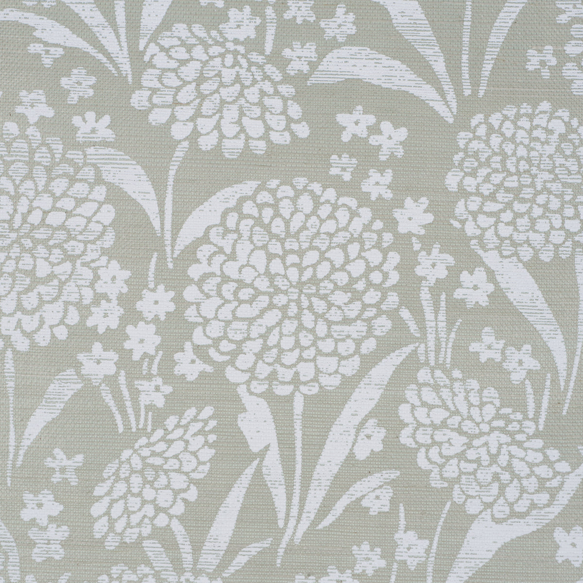 Purchase 5009783 | Chrysanthemum Sisal, Seaglass - Schumacher Wallpaper