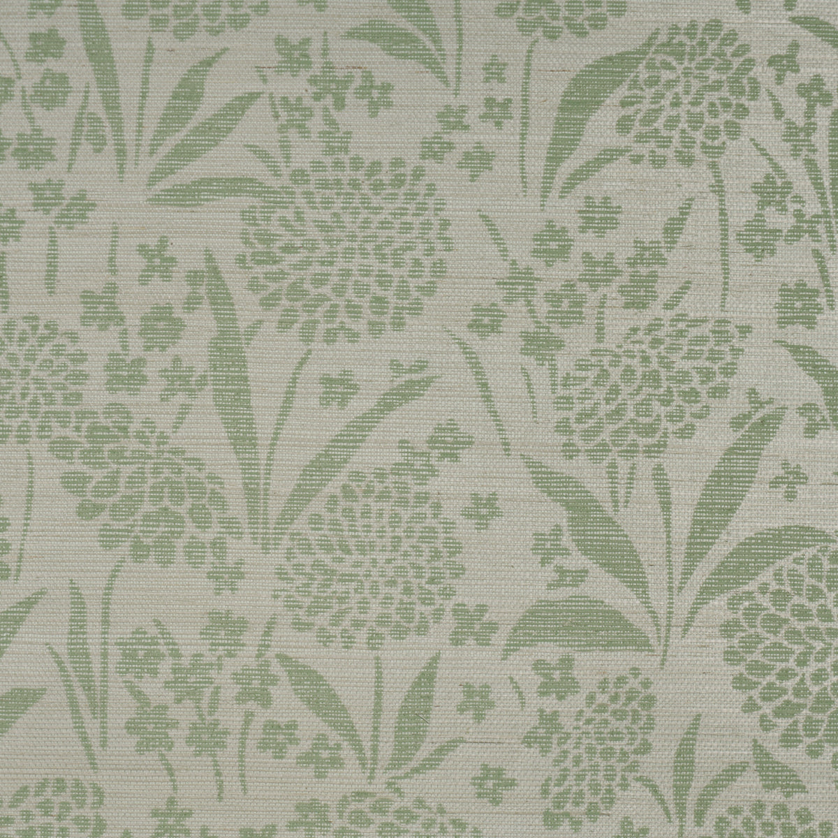 Purchase 5009785 | Chrysanthemum Sisal, Willow - Schumacher Wallpaper