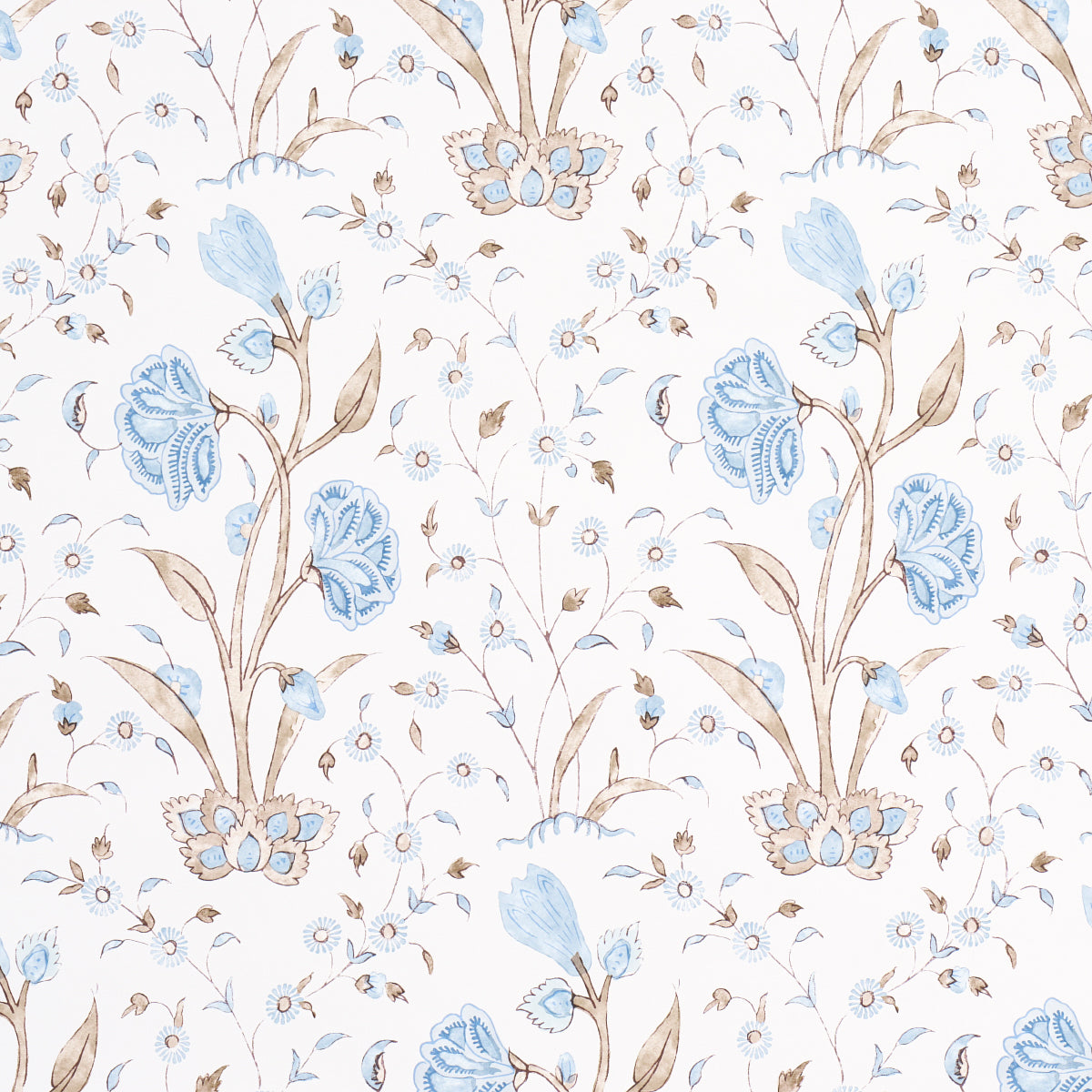 5009956 | Khilana Floral, Sky - Schumacher Wallpaper