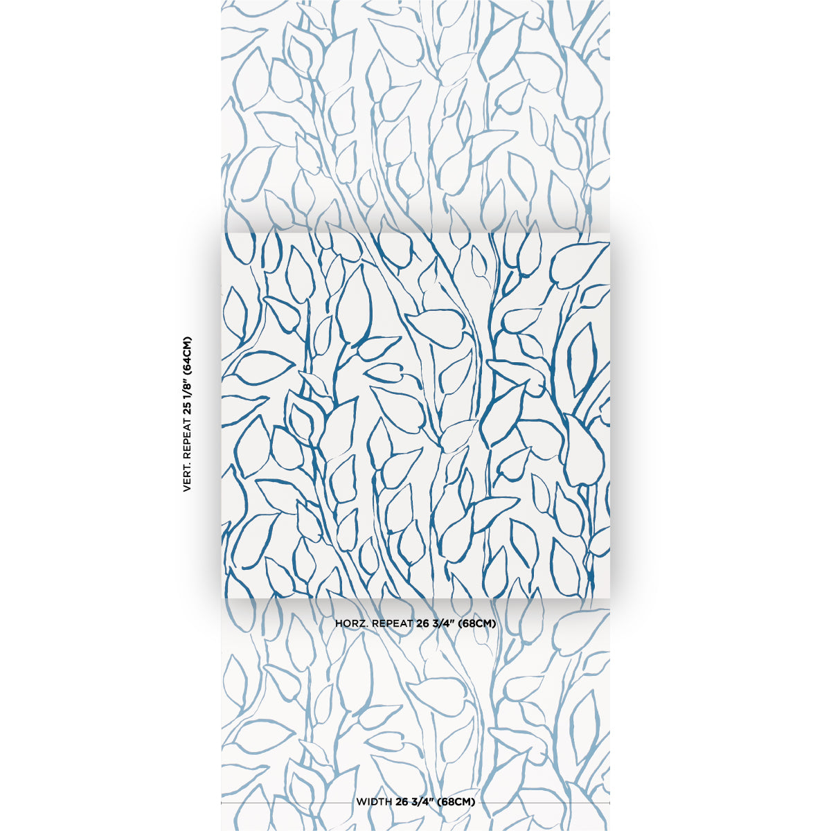 Purchase 5010073 | Solandra Vine, Navy - Schumacher Wallpaper
