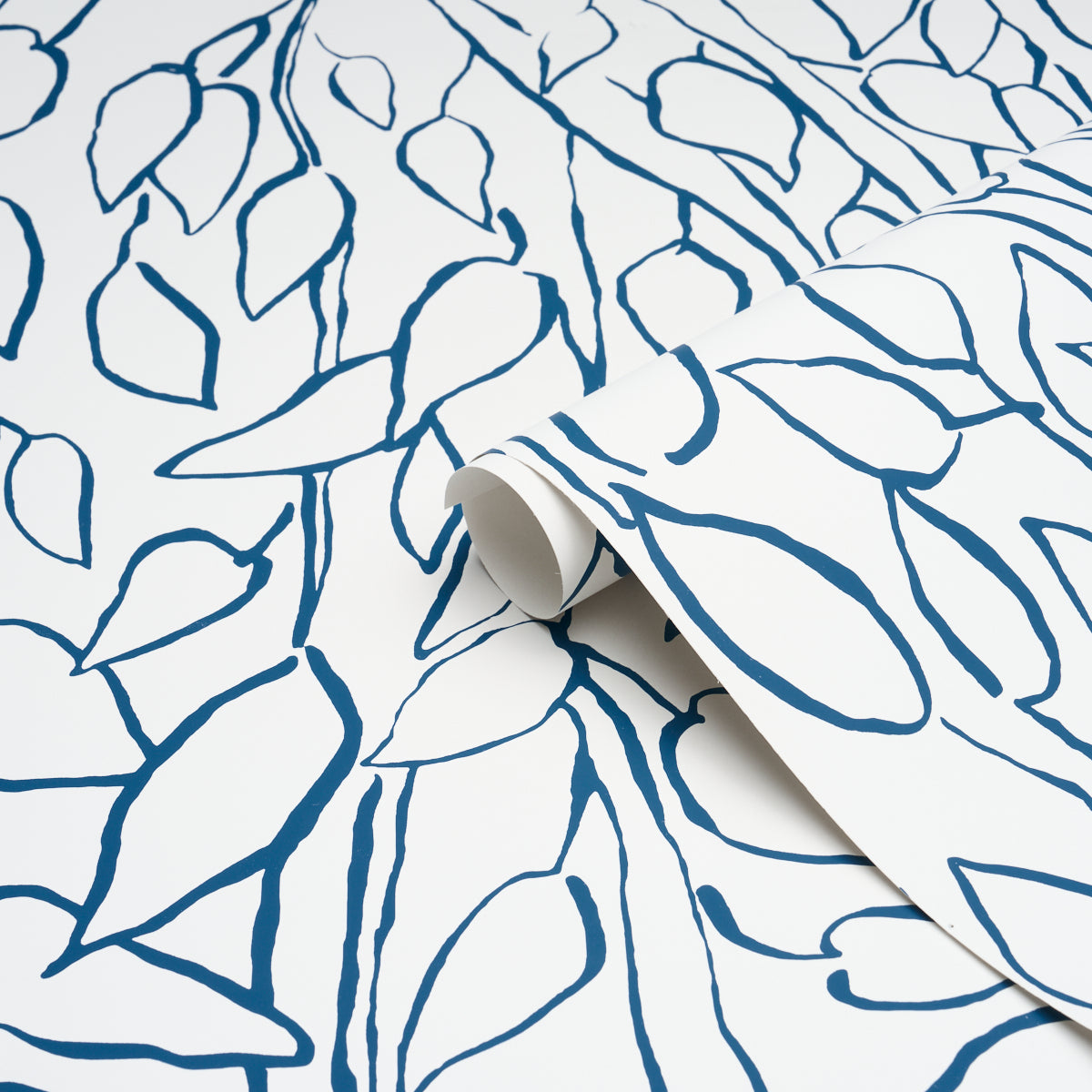 Purchase 5010073 | Solandra Vine, Navy - Schumacher Wallpaper