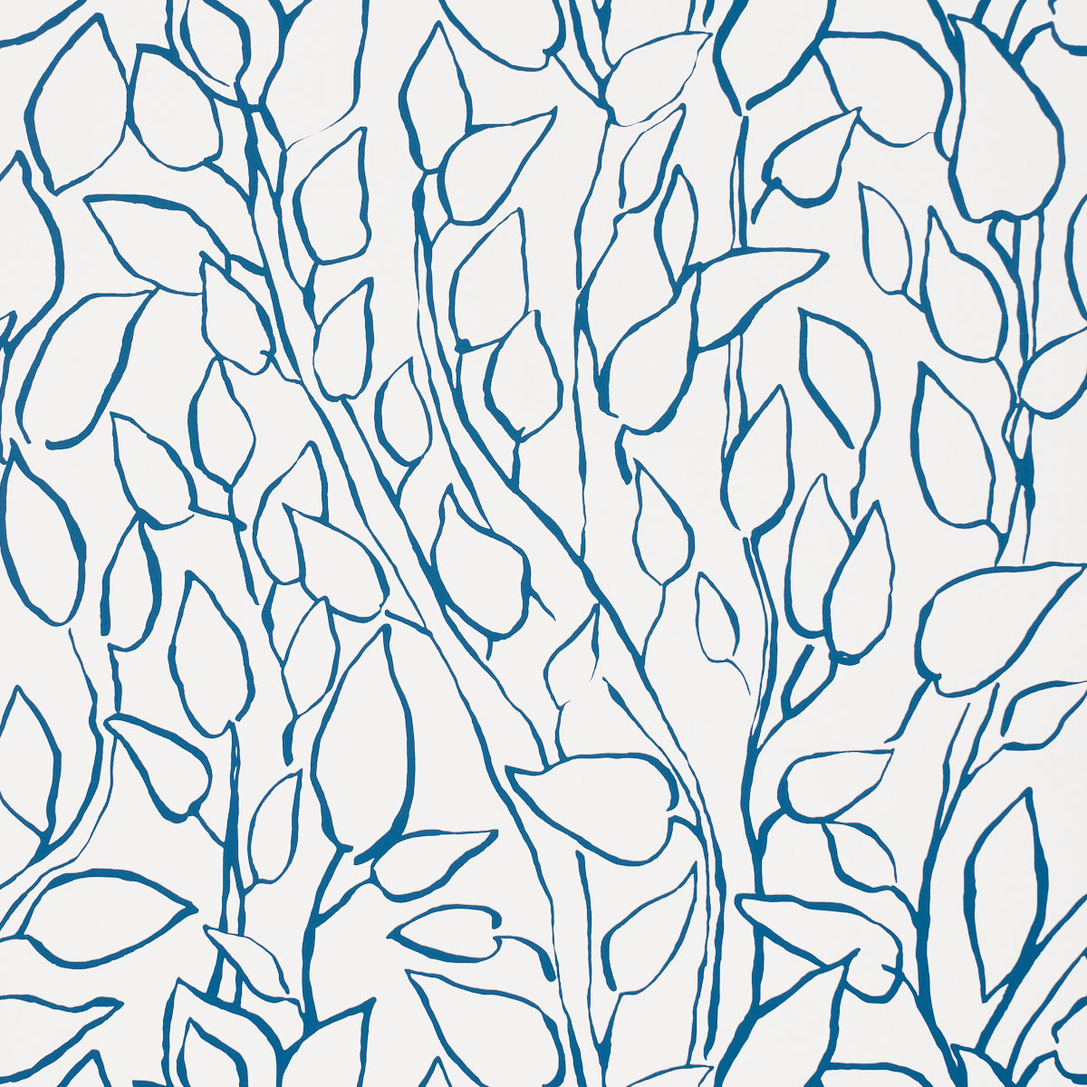 Purchase 5010073 | Solandra Vine, Navy - Schumacher Wallpaper