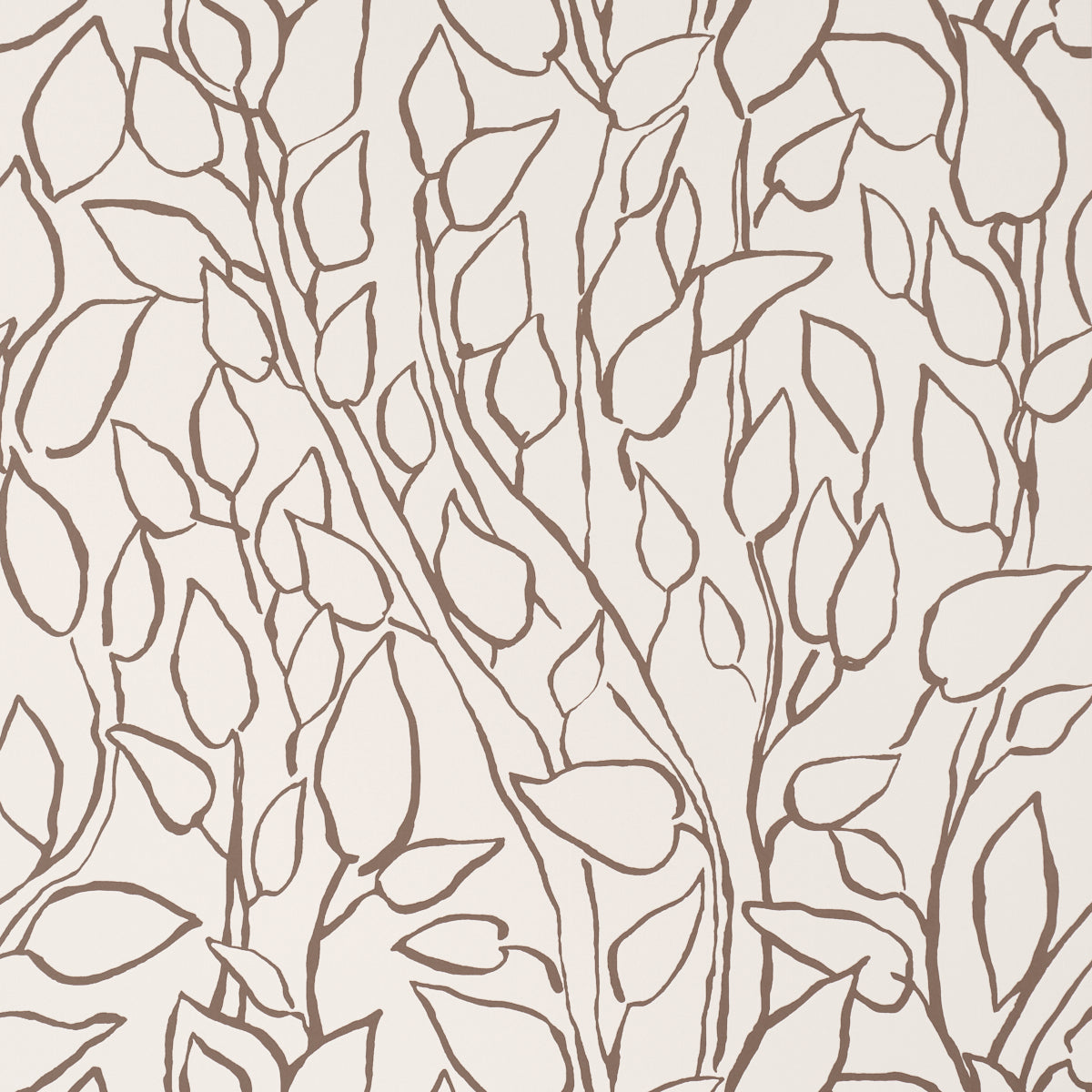 Purchase 5010074 | Solandra Vine, Brown - Schumacher Wallpaper
