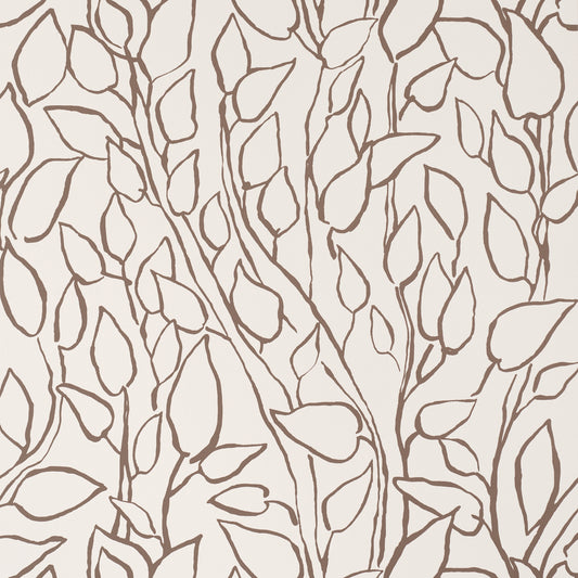 Purchase 5010074 | Solandra Vine, Brown - Schumacher Wallpaper