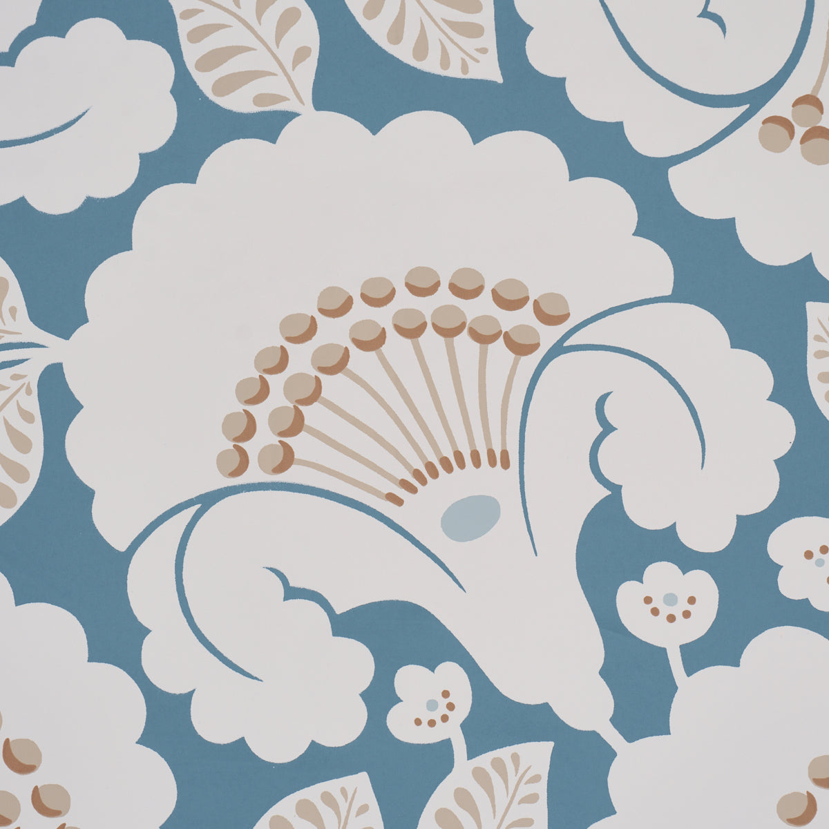 Purchase 5010374 | Jackie, Indigo - Schumacher Wallpaper