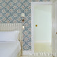 Purchase 5010374 | Jackie, Indigo - Schumacher Wallpaper