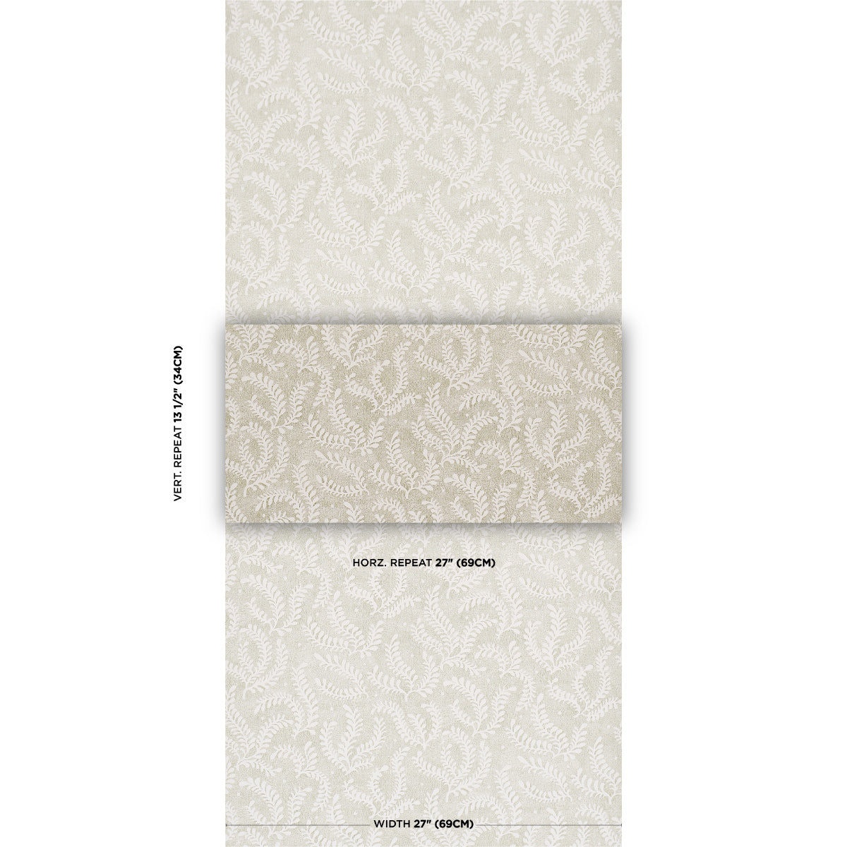 Purchase 5010383 | Etched Fern, Green - Schumacher Wallpaper