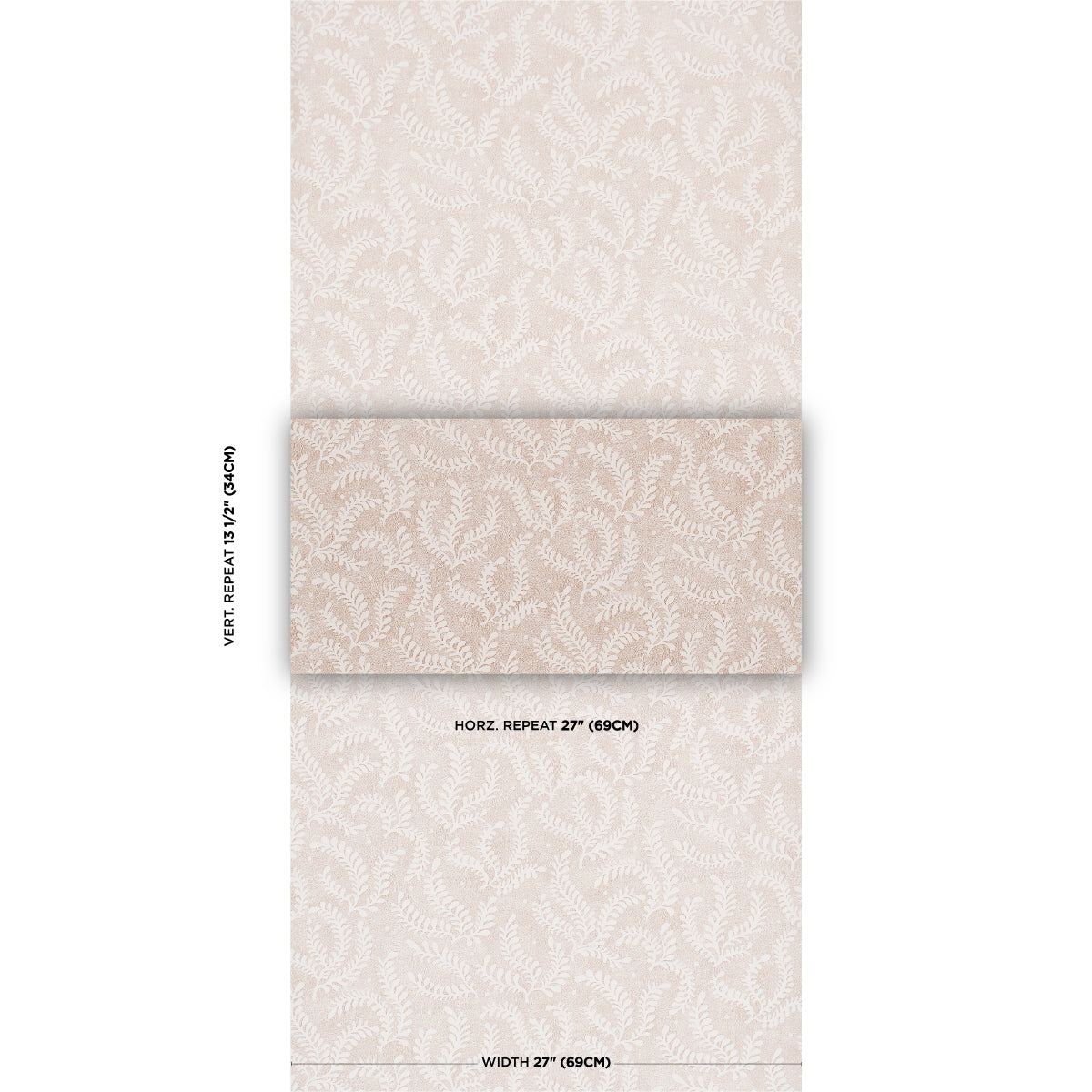 Purchase 5010385 | Etched Fern, Brown - Schumacher Wallpaper