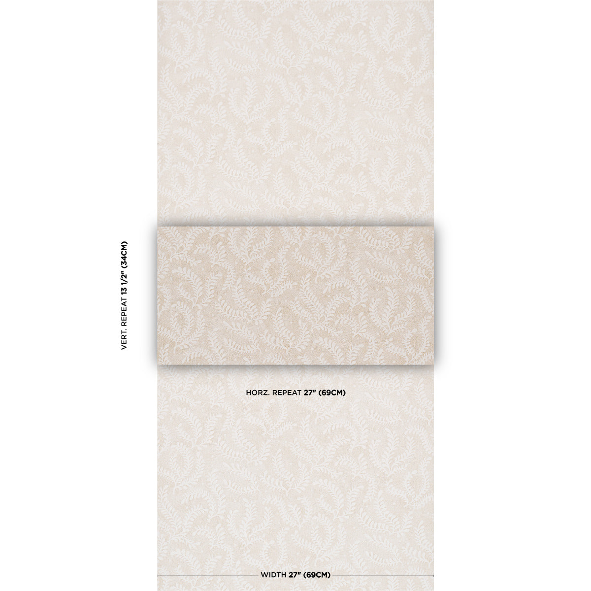 Purchase 5010386 | Etched Fern, Ochre - Schumacher Wallpaper