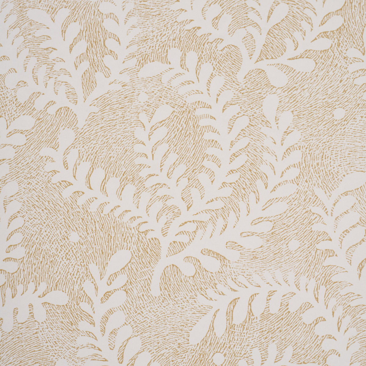 Purchase 5010386 | Etched Fern, Ochre - Schumacher Wallpaper