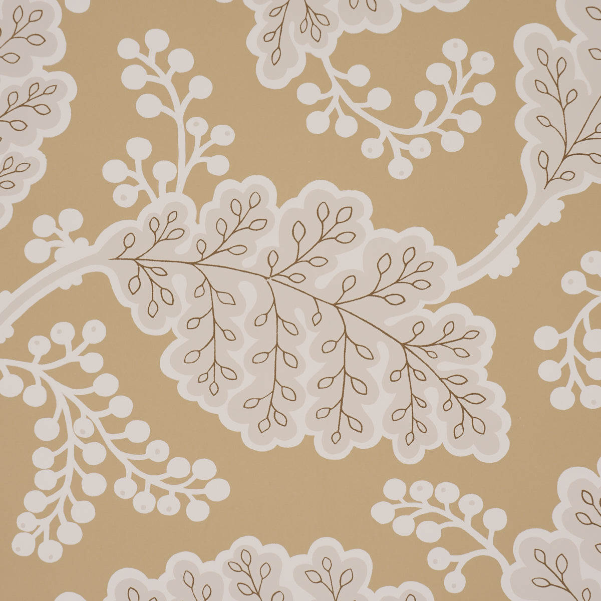 Purchase 5010393 | Estelle, Ochre - Schumacher Wallpaper