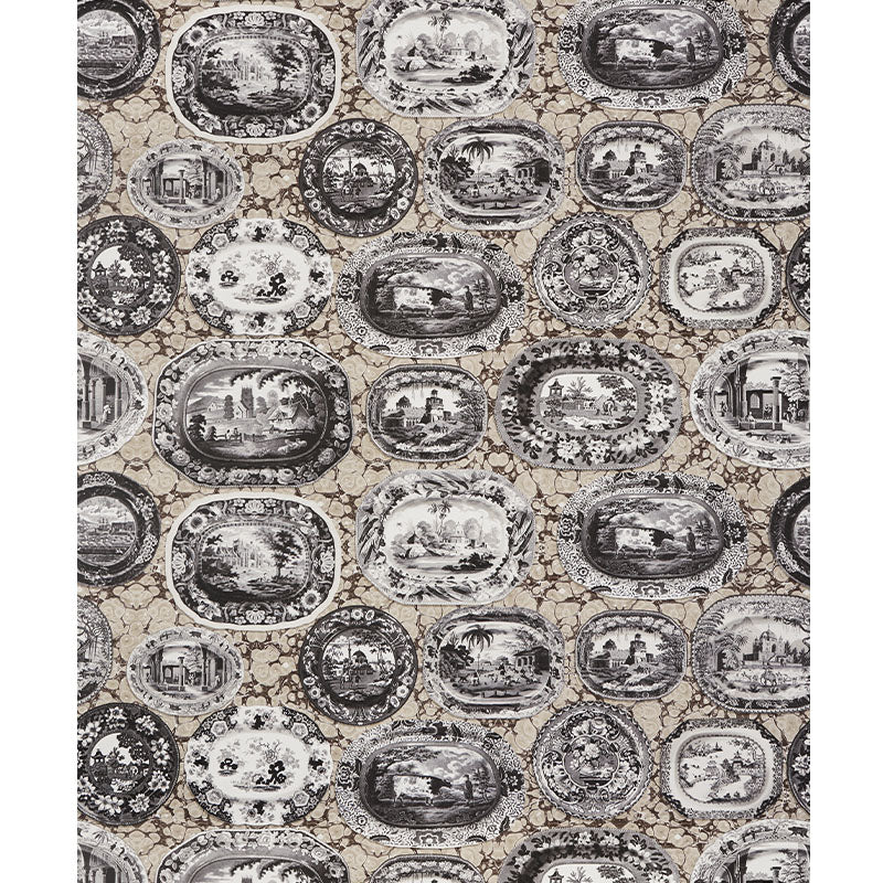 Purchase 5010411 | Plates & Platters, Neutral - Schumacher Wallpaper