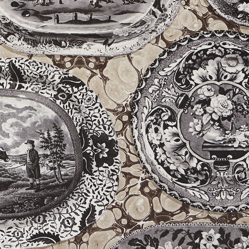 Purchase 5010411 | Plates & Platters, Neutral - Schumacher Wallpaper