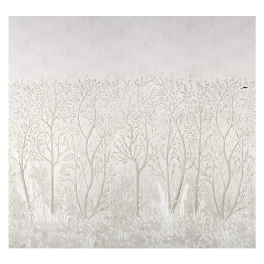 Purchase 5010924 | Brindille Golden Accented Panel Set, Alabaster - Schumacher Wallpaper