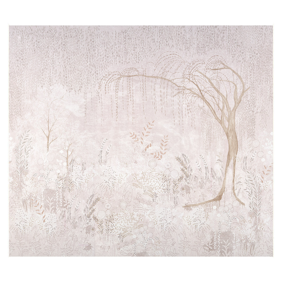 Purchase 5010933 | Bisou Panel Set, Blush - Schumacher Wallpaper