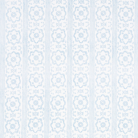 Purchase 5011223 | Sunda Hand Blocked Print, Sky - Schumacher Wallpaper