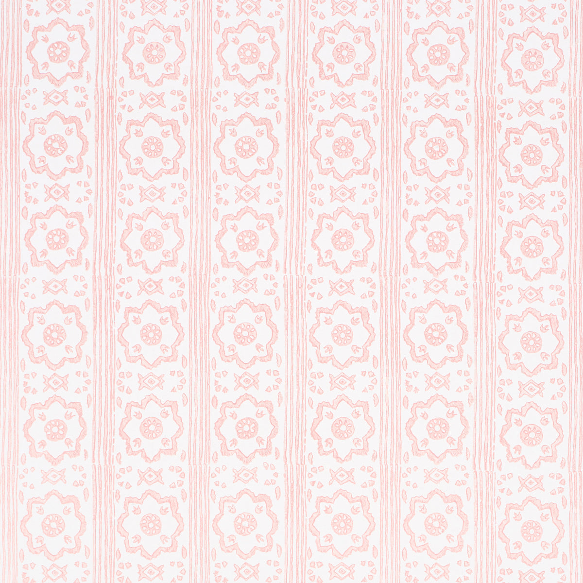 Purchase 5011224 | Sunda Hand Blocked Print, Blush - Schumacher Wallpaper