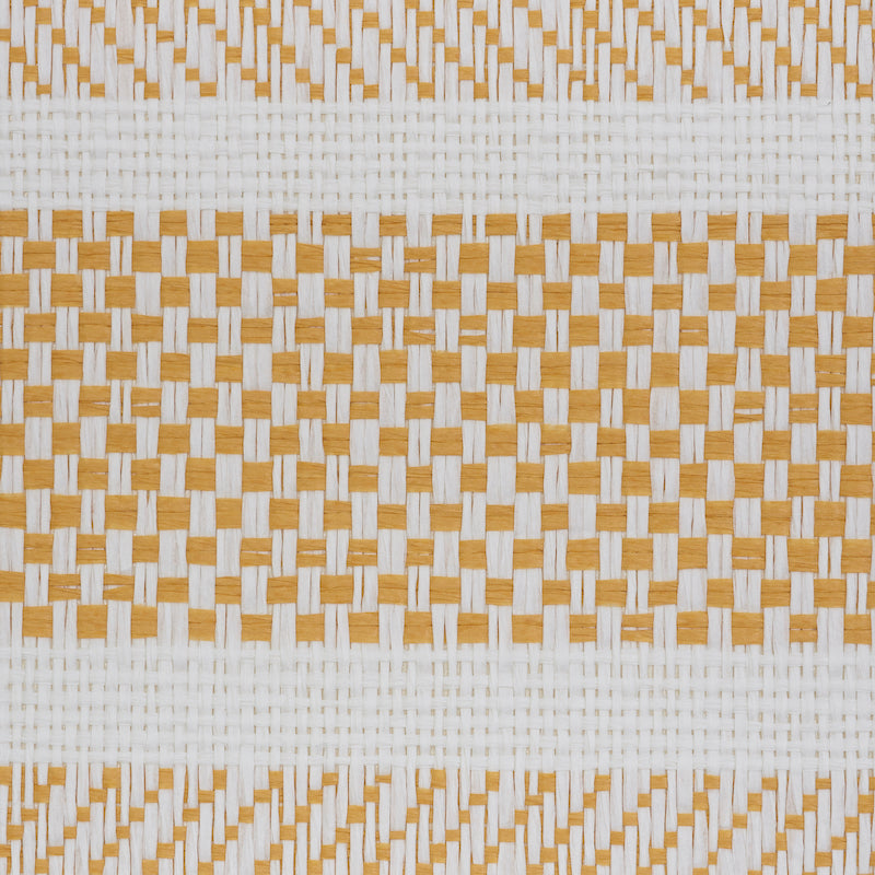 Purchase 5011301 | Oxnard Paperweave, Yellow - Schumacher Wallpaper