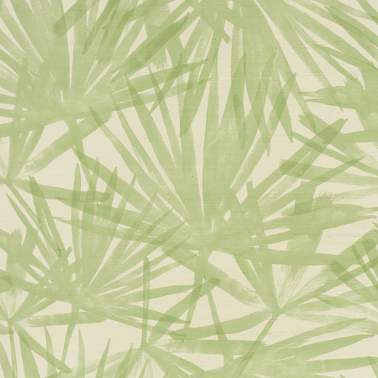 Purchase 5012042 | Sunlit Palm Sisal, Pistachio - Schumacher Wallpaper