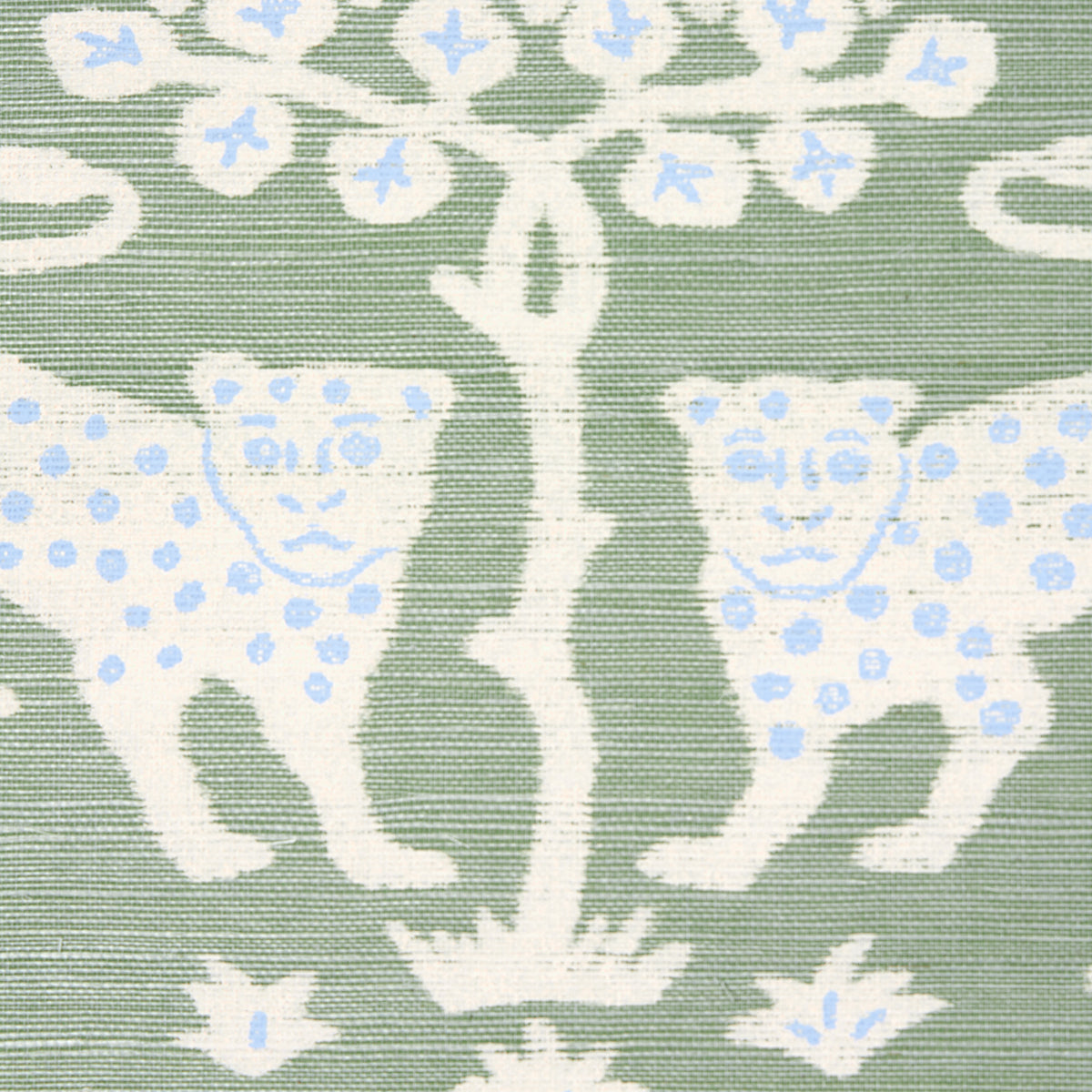 Purchase 5012300 | Woodland Leopard Sisal, Seaglass - Schumacher Wallpaper