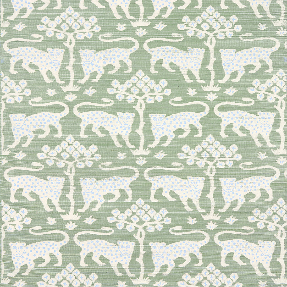 Purchase 5012300 | Woodland Leopard Sisal, Seaglass - Schumacher Wallpaper