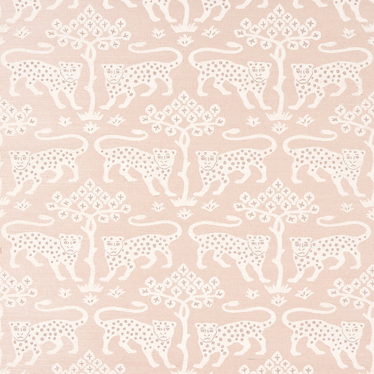 Purchase 5012302 | Woodland Leopard Sisal, Petal - Schumacher Wallpaper