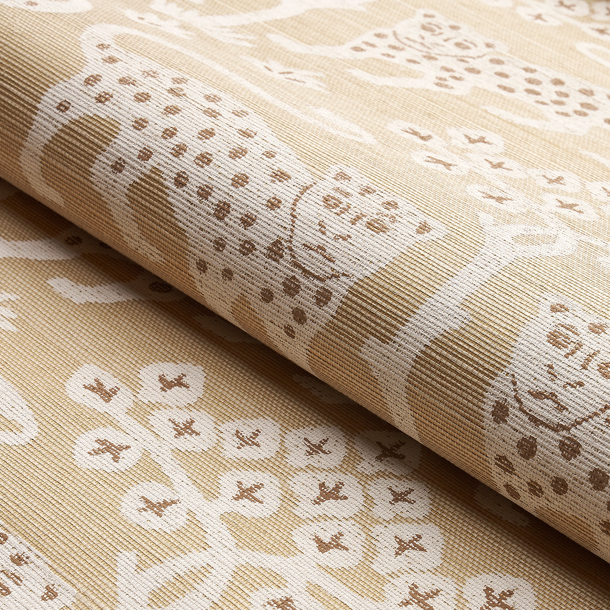 Purchase 5012303 | Woodland Leopard Sisal, Oatmeal - Schumacher Wallpaper