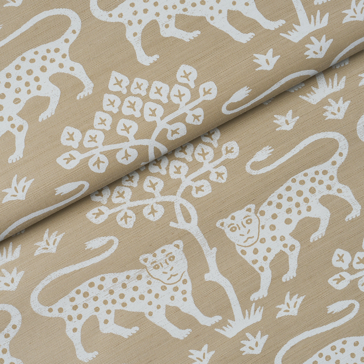 Purchase 5012305 | Woodland Leopard Sisal, Beige - Schumacher Wallpaper