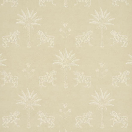 Purchase 5012923 | Tiger Palm Silhouette, Mistral Sand - Schumacher Wallpaper