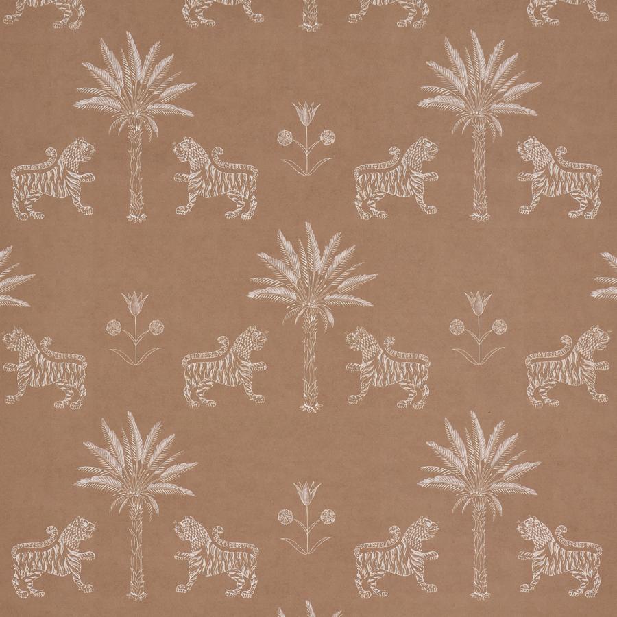 Purchase 5012924 | Tiger Palm Silhouette, Mediterrean Spice - Schumacher Wallpaper