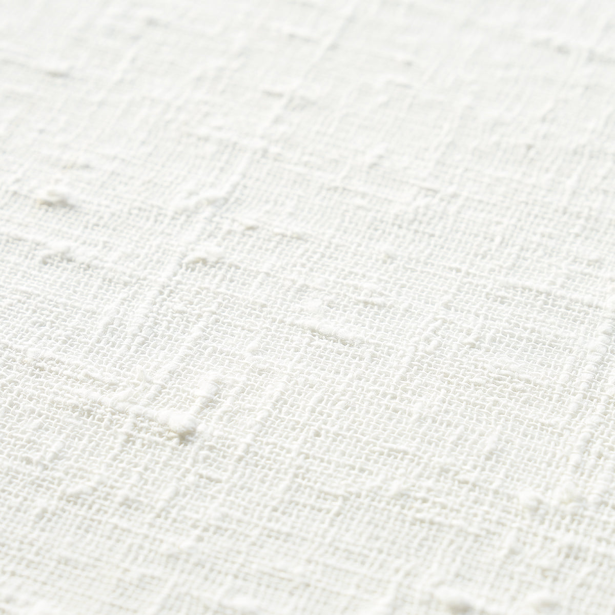 5013020 Textured Linen Stripe White by Schumacher Wallpaper