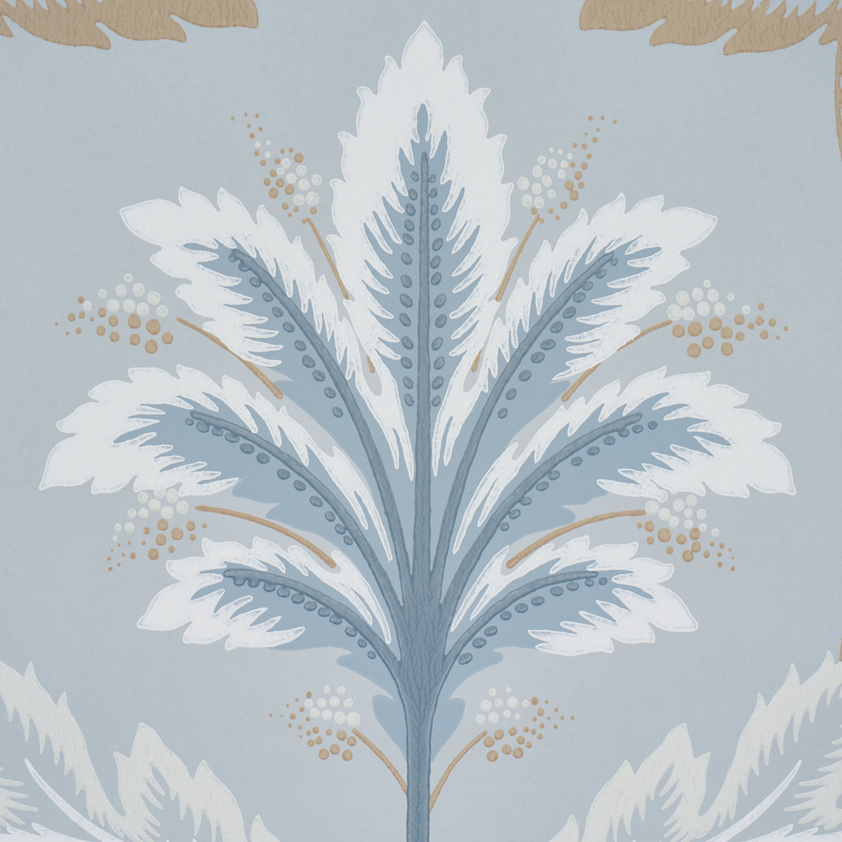Purchase 5013152 | Front Waltz, Light Blue - Schumacher Wallpaper