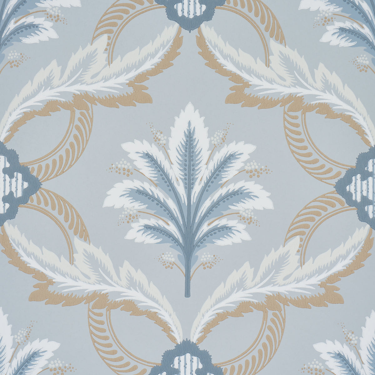 Purchase 5013152 | Front Waltz, Light Blue - Schumacher Wallpaper