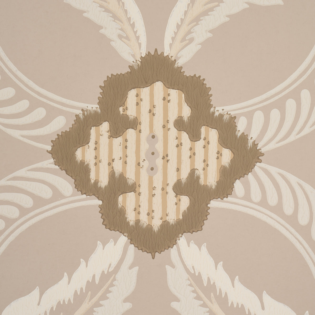 Purchase 5013153 | Front Waltz, Taupe - Schumacher Wallpaper