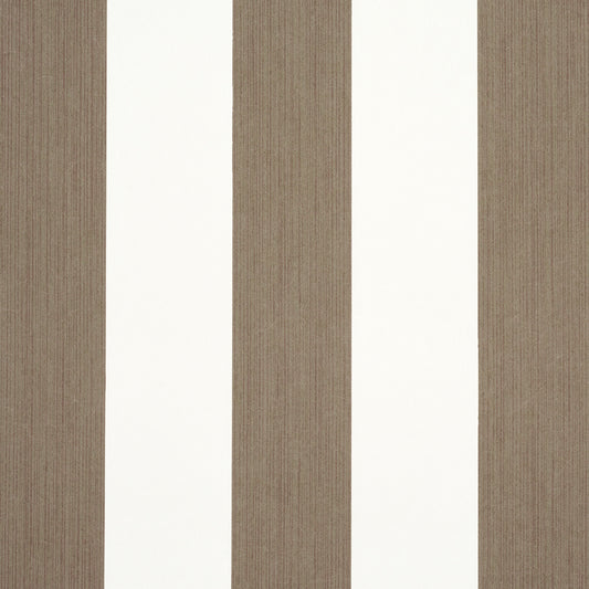 Purchase 5013621 | Edwin Stripe Wide, Mocha - Schumacher Wallpaper