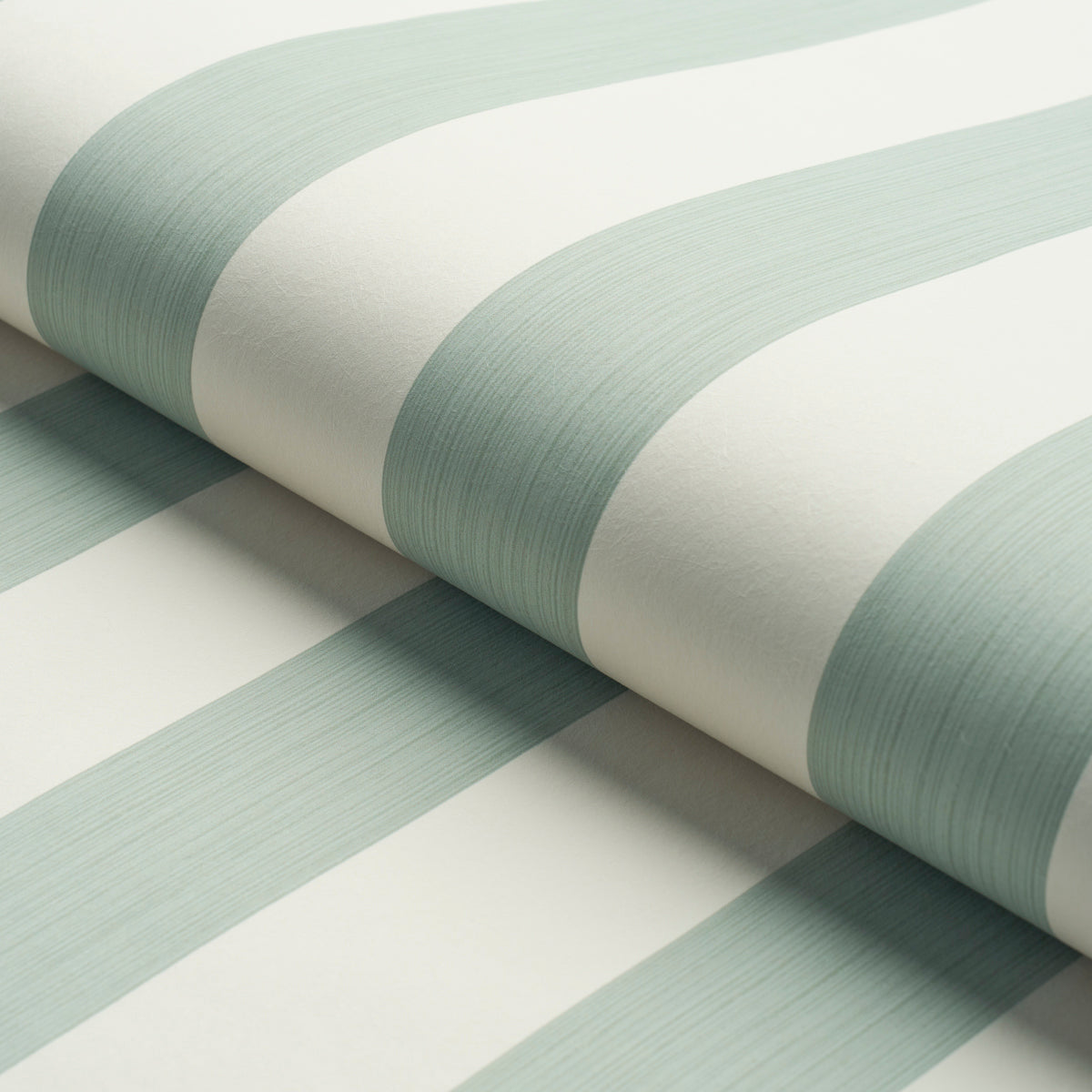 Purchase 5013622 | Edwin Stripe Wide, Eucalyptus - Schumacher Wallpaper